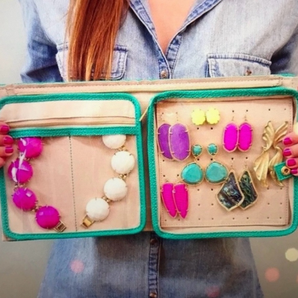 Retired Kendra Scott Zip Away Small Jewelry Organizer - Rare Dust bag included - Picture 2 of 12